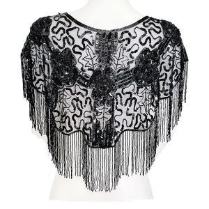 🌴 Mix & Match 2/$150 🌴 Vintage 1980s Tan-Chho Handmade Sequin Shawl/Wrap